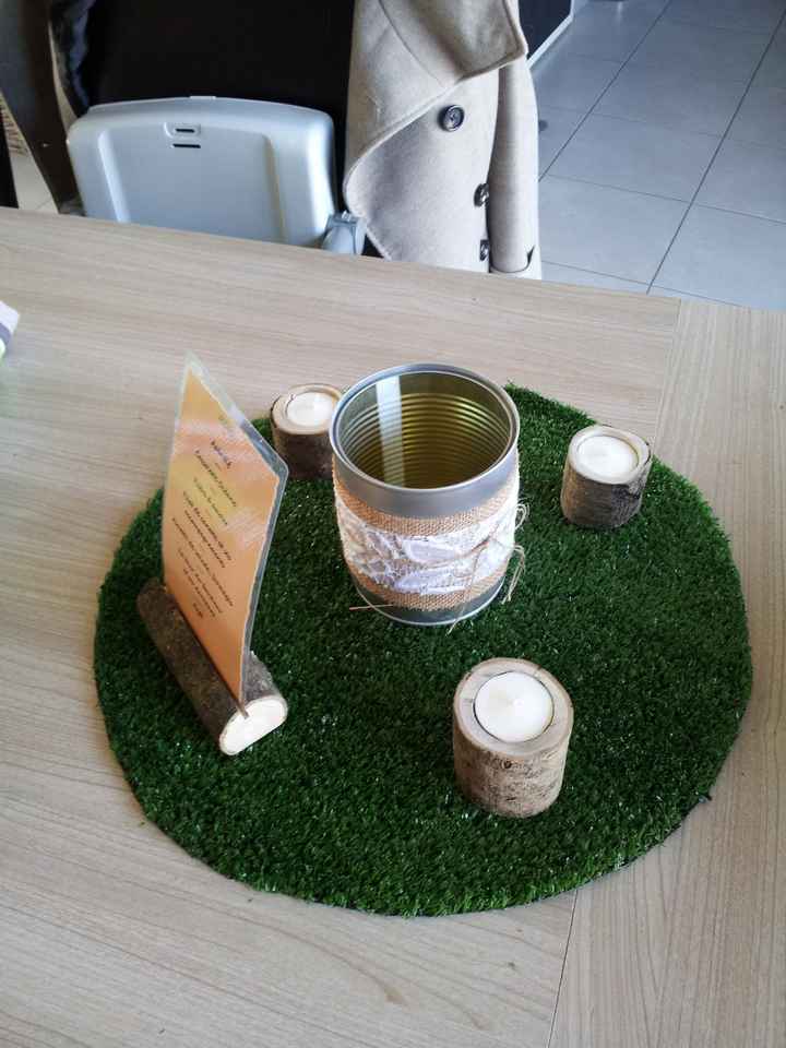 Boite de conserve centre de table - 1