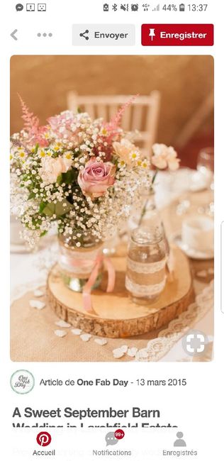 Bouquet centre de table champêtre - 2