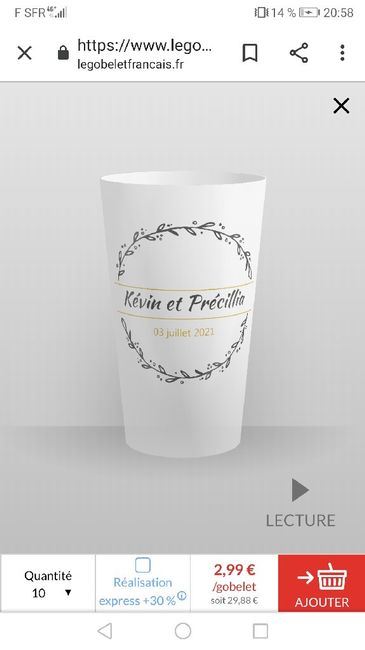 Ecocup personnalisée 2