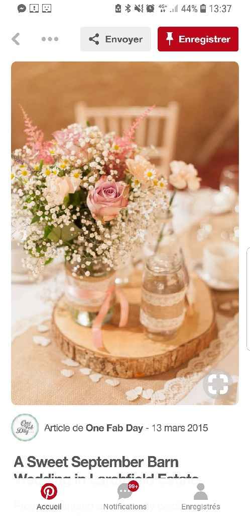 Bouquet centre de table champêtre - 2