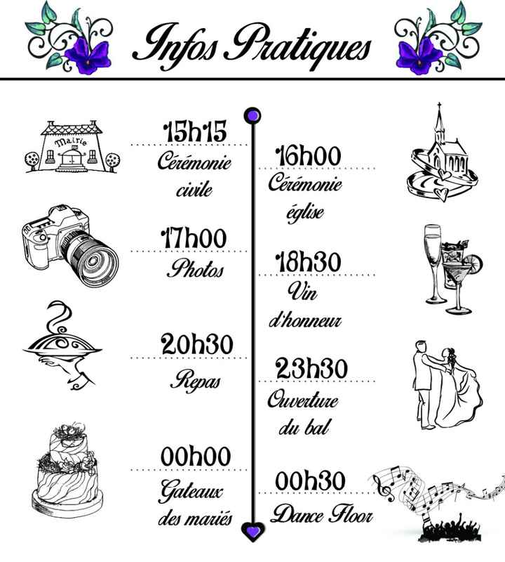Carte Invitation pour invité VH et repas