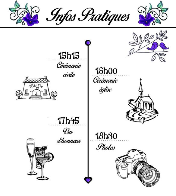 Carte Invitation pour invité VH 