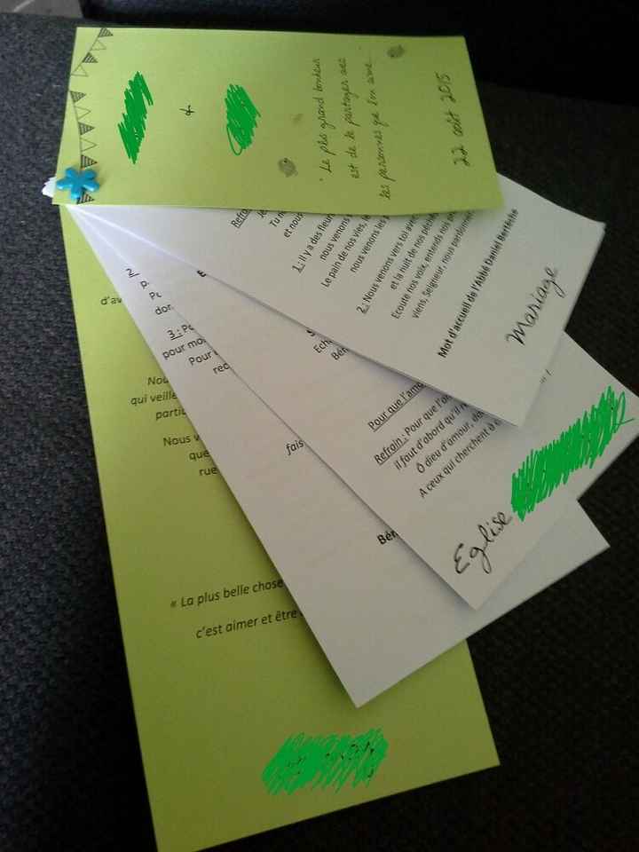 Impression des livrets de cérémonie et du livre d'or - 2