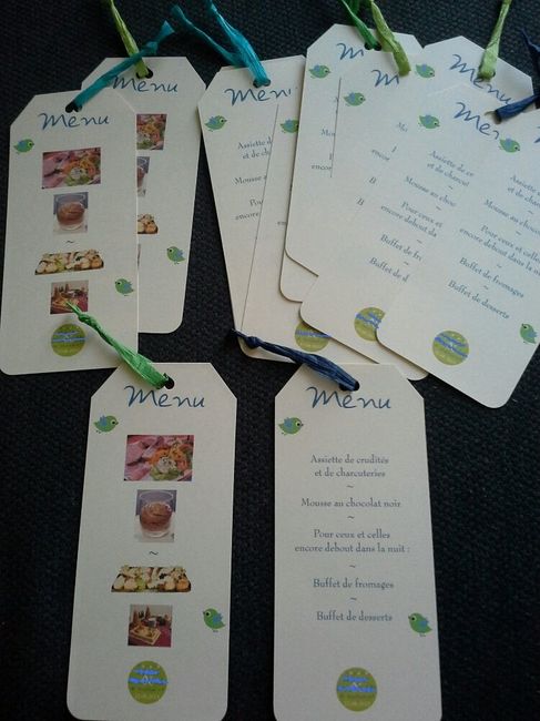 Menus pour enfants qui ne savent pas lire... - 2