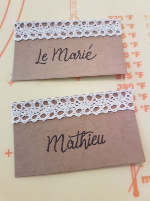 Mes création pour les tables 2