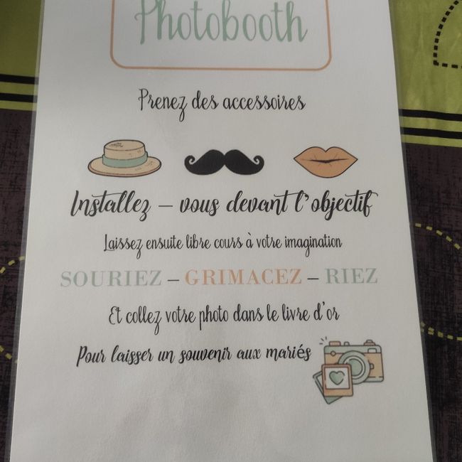 Affiches photobooth, livre d or, et programme 5