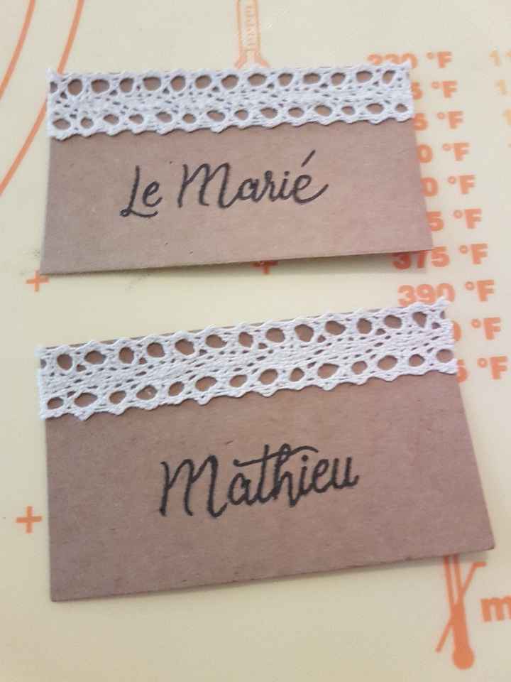 Mes création pour les tables - 1