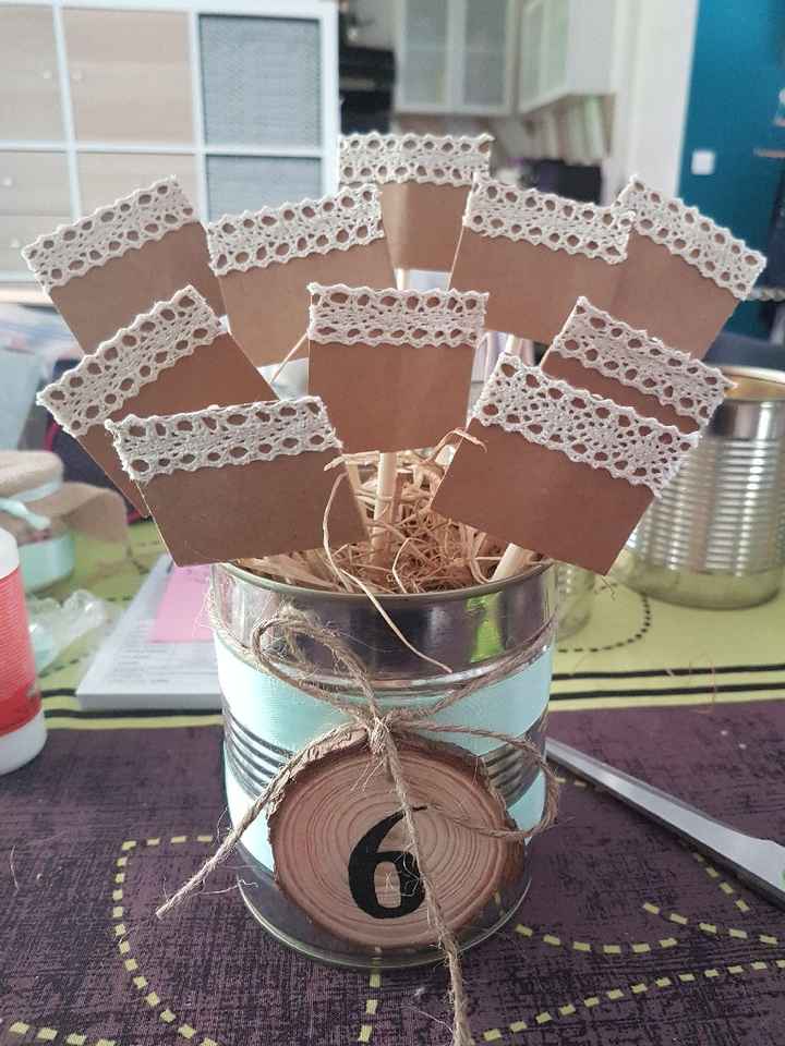 Changement de pots pour mon plan de table - 1