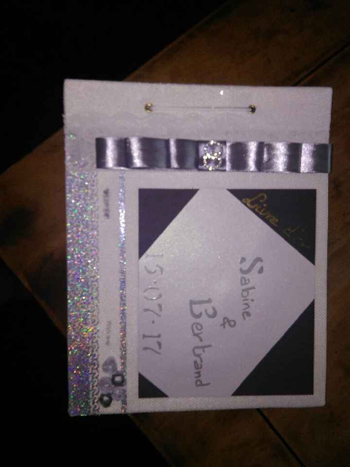 Mon livre d'or et le menu + nom de table qu'en pensez-vous ? - 1