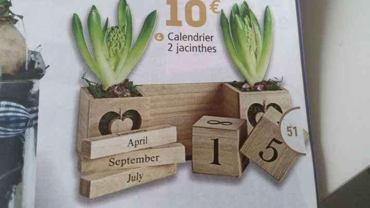 Calendrier en bois &#9786; - 1