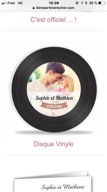 Tuto faire-part vinyle ? 2