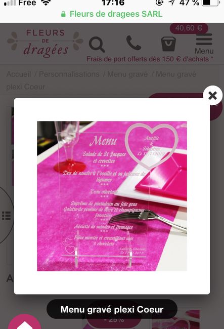 Ne pas afficher le menu ? 1