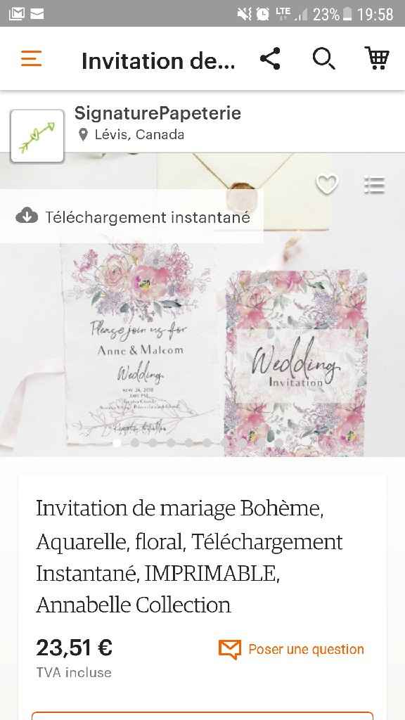 Comment est votre faire part ? - 1