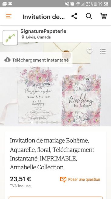 Comment est votre faire part ? - 1