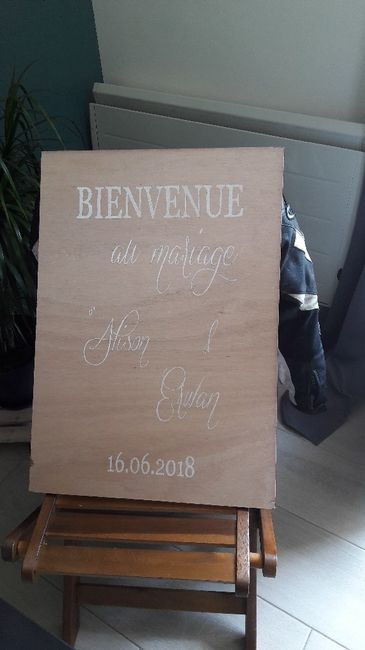 diy du jour... début du menu et panneau bienvenue - 2