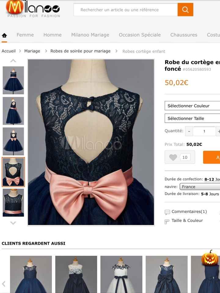 Robe petite fille d'honneur - 1