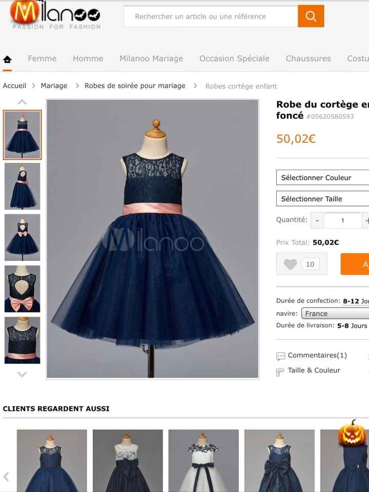 Robe petite fille d'honneur - 1