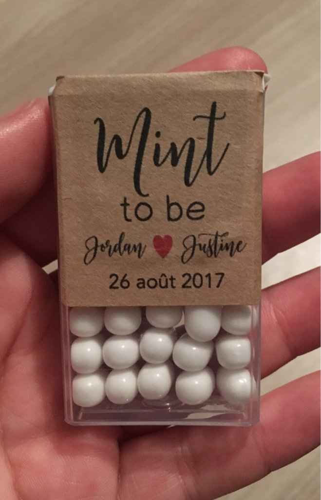 Tictac personnalisé pour les temoins. - 1