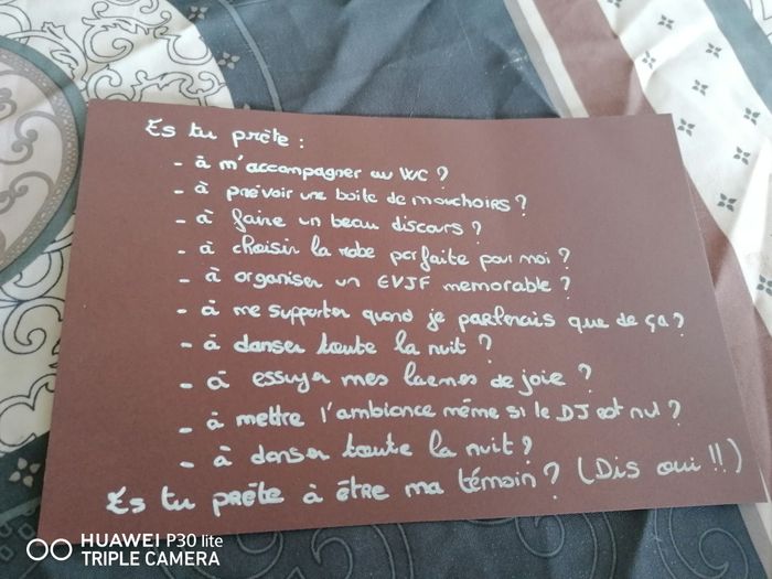 Annonce mariage aux témoins - 2