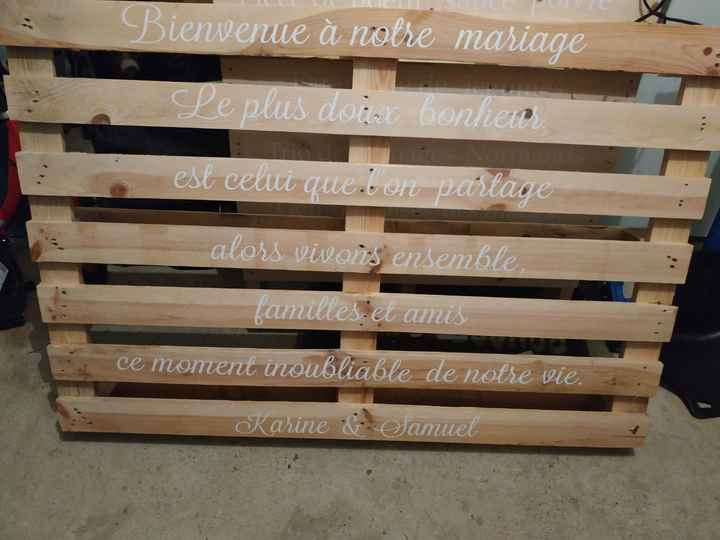 Panneau de mariage personnalisé - 1