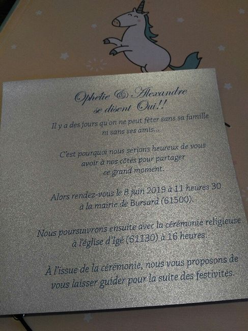 Chéri et nos faire parts 😍😍suis trop love - 12