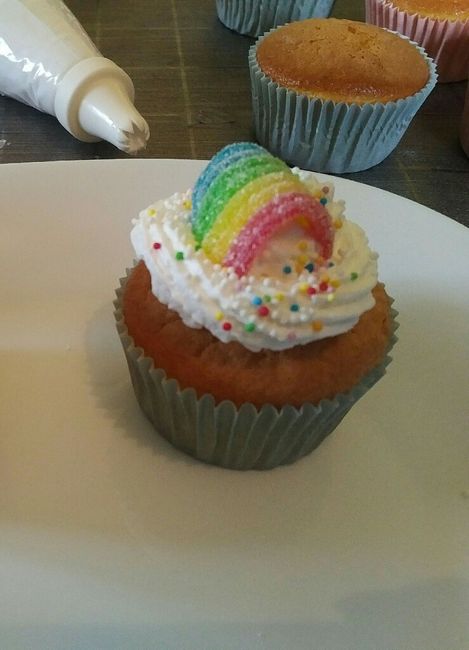 Atelier cupcakes licorne test pour le candy bar - 14