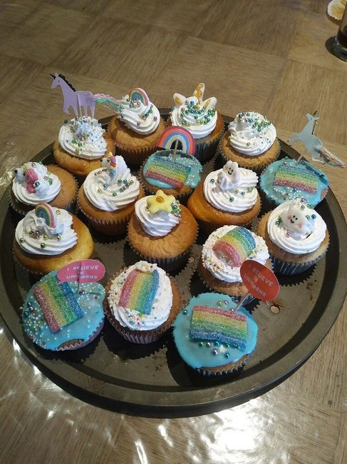 Atelier cupcakes licorne test pour le candy bar - 16