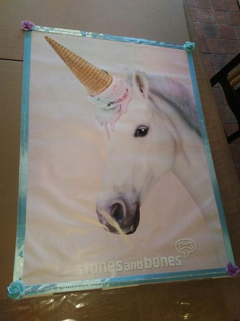 Panneau licorne pour candy bar 🦄🌈🍬🍭🍰 - 3