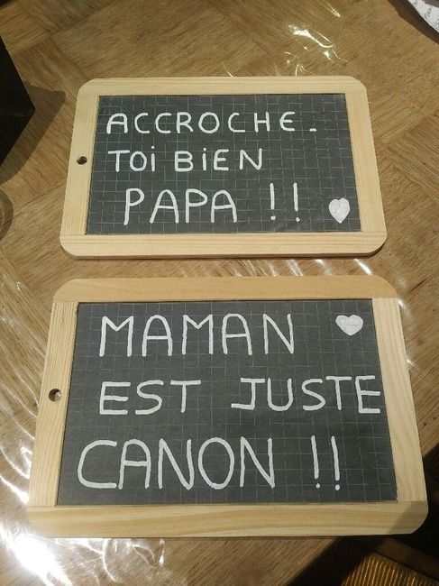 Petite ardoise juste avant mon arrivée - 1