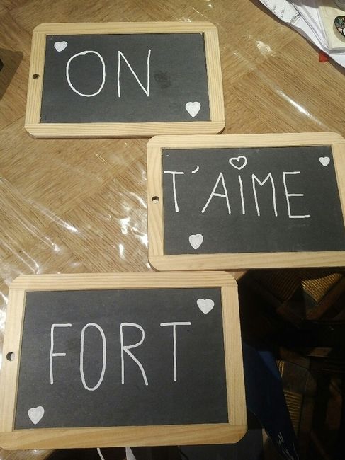 Ardoises des enfants surprise pour chéri - 1