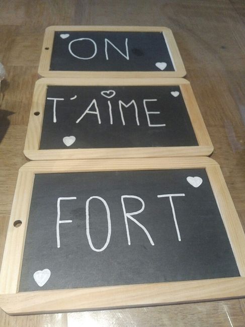 Ardoises des enfants surprise pour chéri - 2