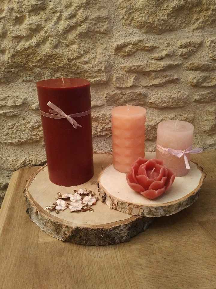 Mes rondins avec les bougies - 1