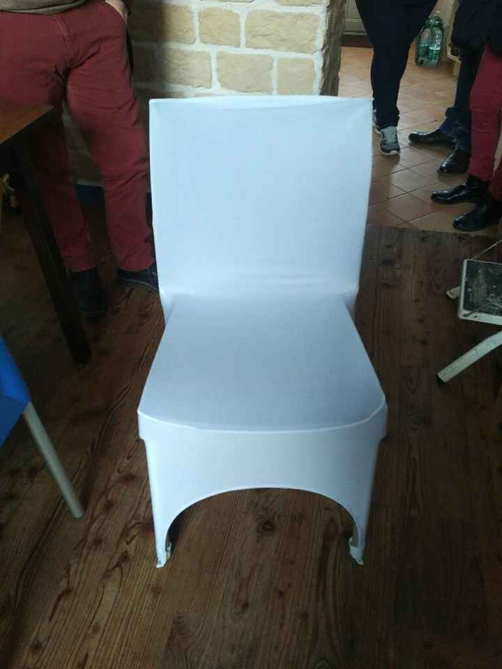 Test housse de chaise et noeuds organza - 1
