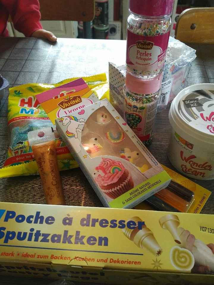 Atelier cupcakes licorne test pour le candy bar - 5