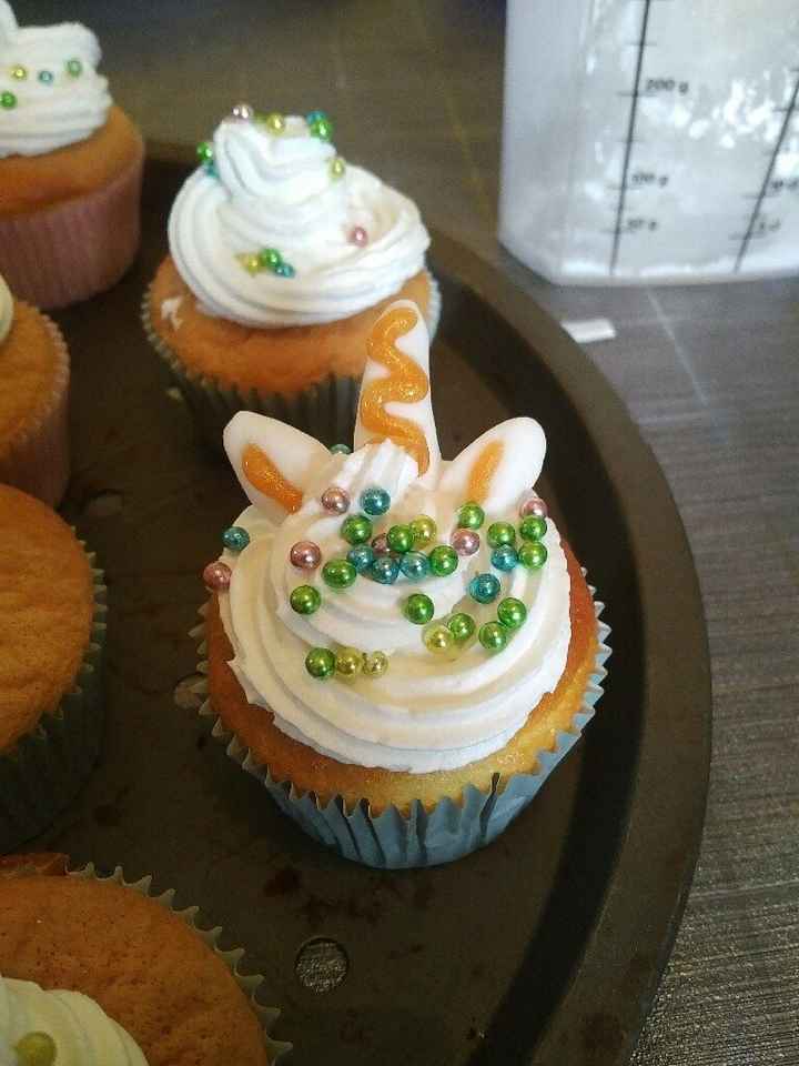 Atelier cupcakes licorne test pour le candy bar - 8