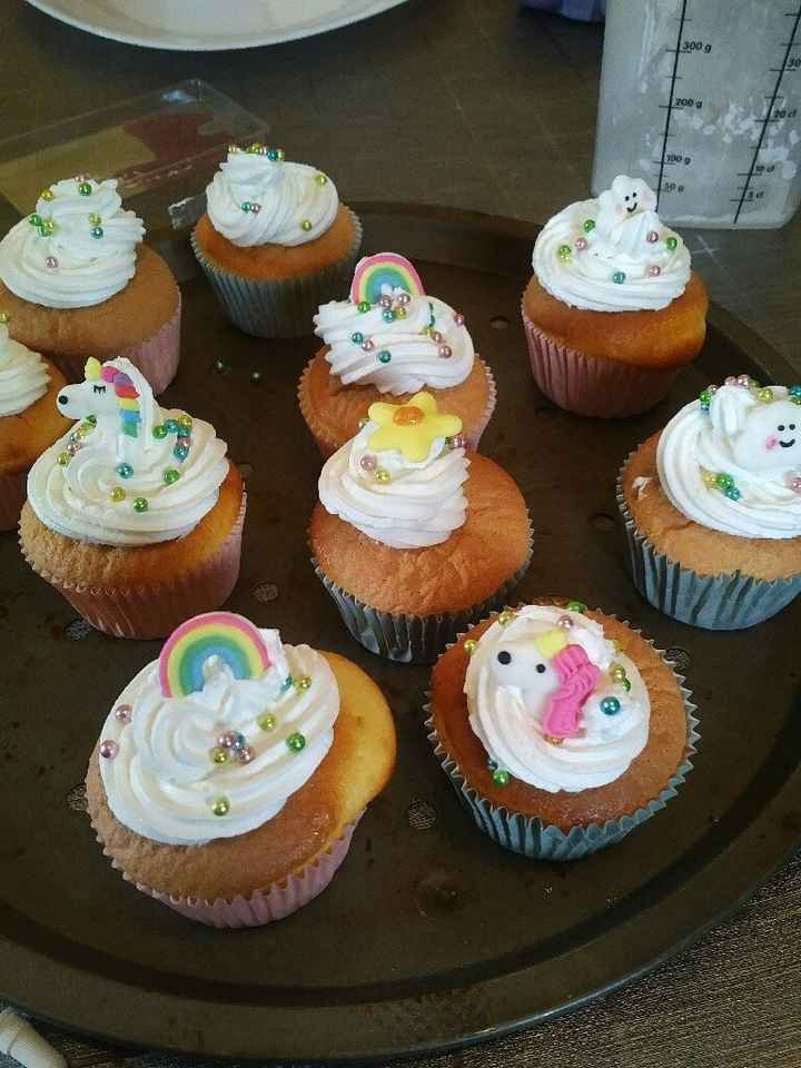 Atelier cupcakes licorne test pour le candy bar - 9