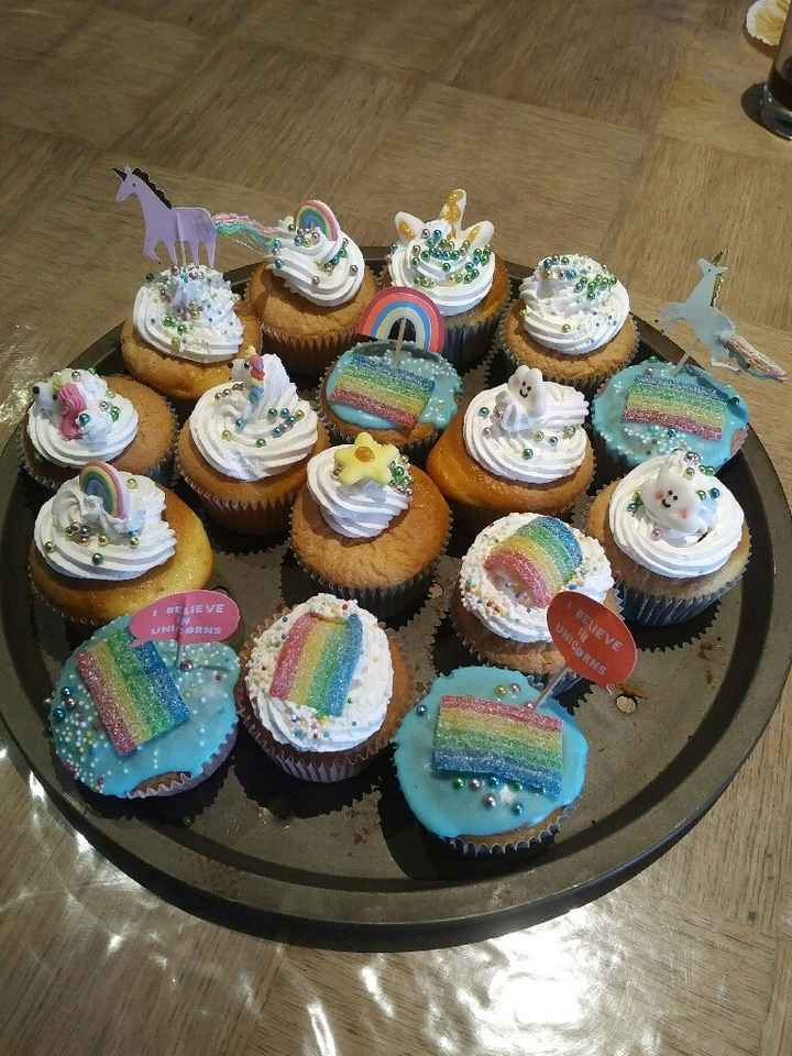 Atelier cupcakes licorne test pour le candy bar - 16