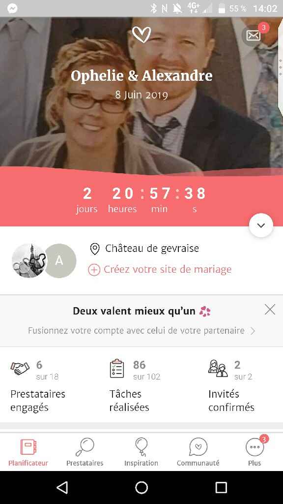 😱😍j-2😱😍ça va comment les mariés du 8 juin - 1