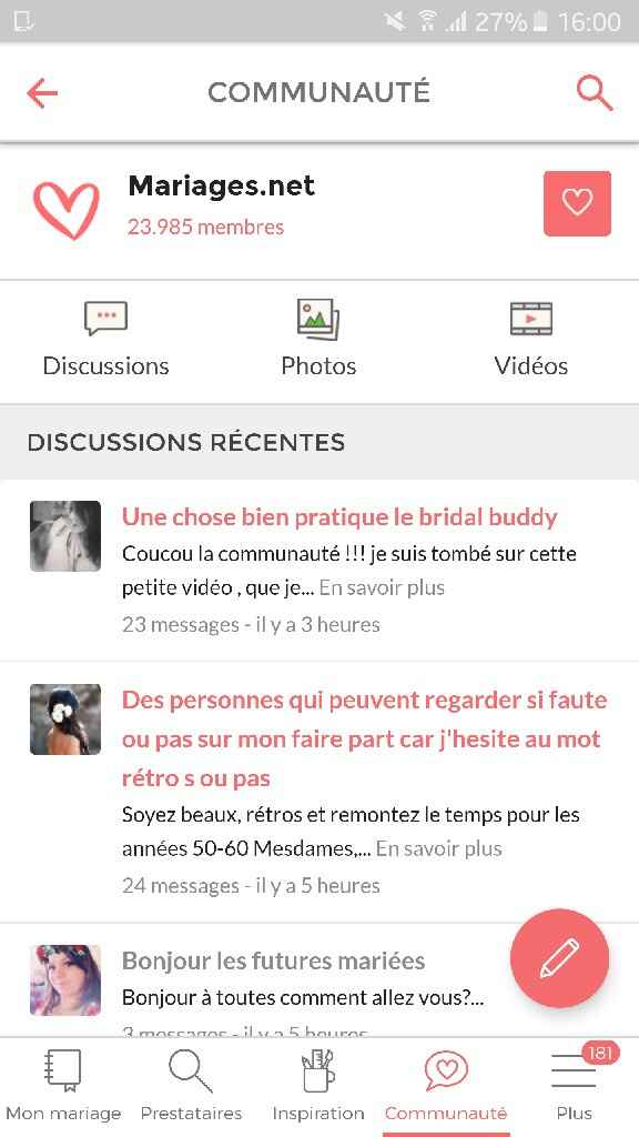  Ajout d'une amie Laura - 1