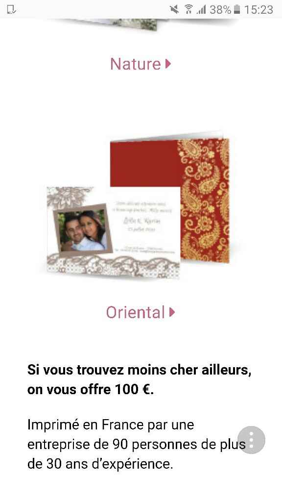  Faire-part oriental violet - 1