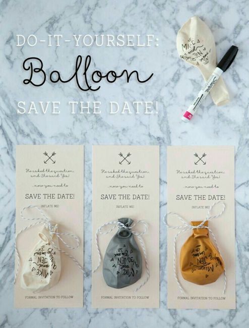 Idée faire-part / save the date - 2