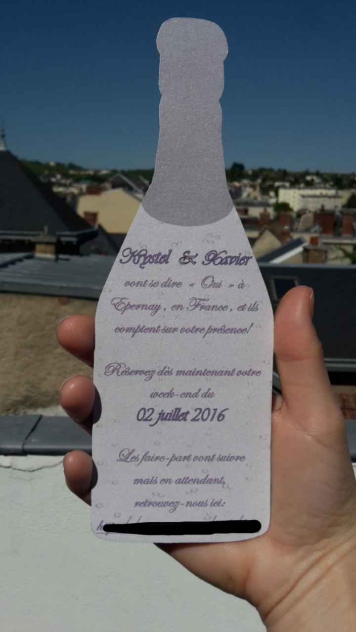 notre save the date diy :) - 3