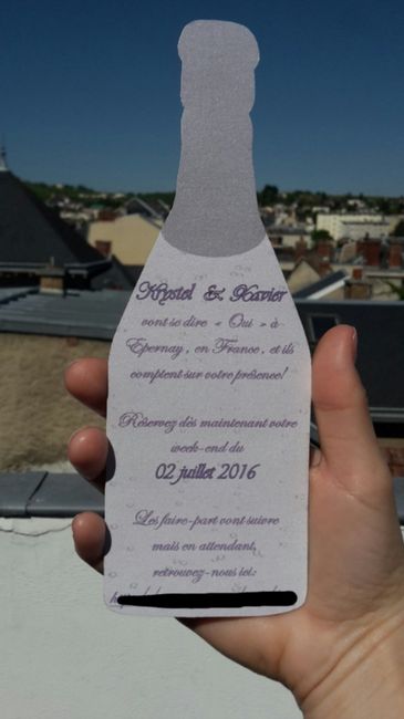 notre save the date diy :) - 3