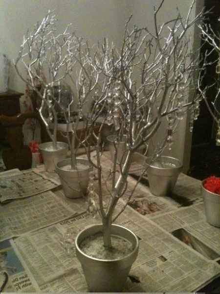 Arbre bombés a la peinture
