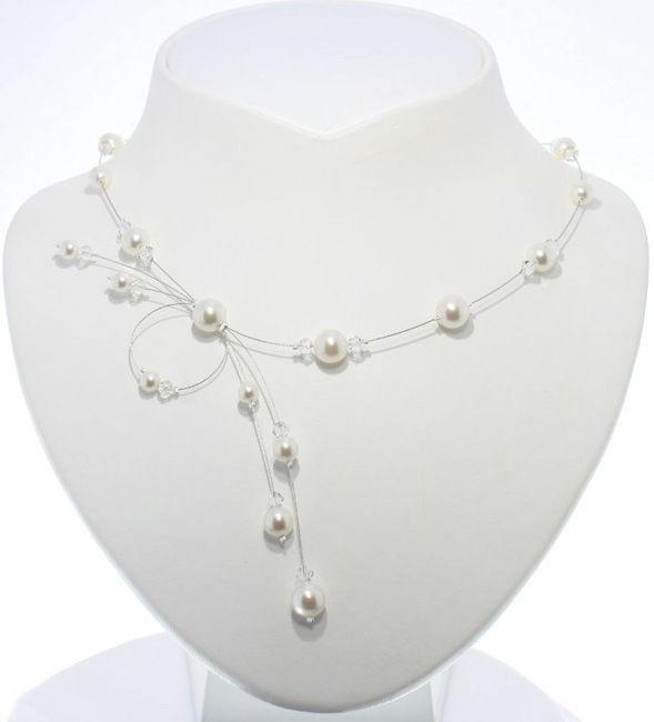 Collier de mariée en perles