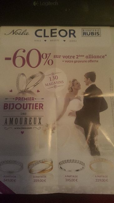 Bon plan -60% sur  la 2ieme alliance chez cleor - 1