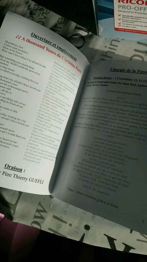 Livret de messe mariage + bapteme - 3