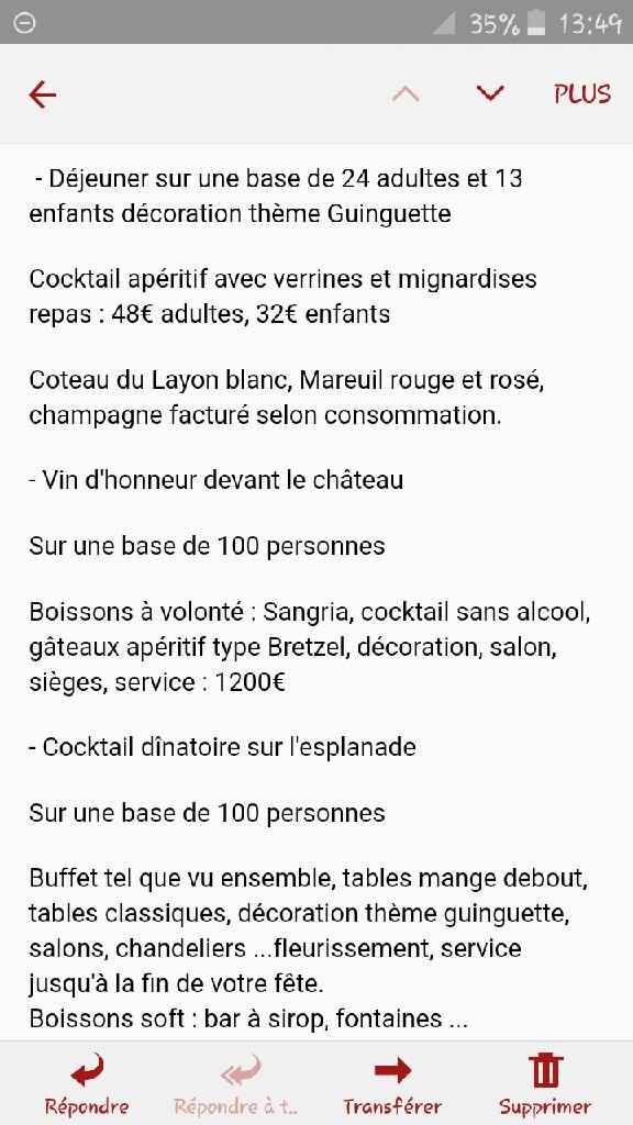 Devis domaine + repas - 1