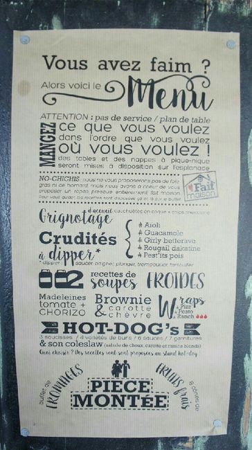 Une idée de panneau pour notre buffet - 1