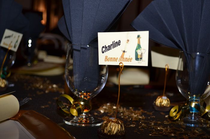 porte noms avec chocolat